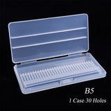 Belleza completa 20 ranuras Caja de almacenamiento Para Nail Drill Bit Holder Contenedor Caso Exhibición Organizador Acrílico Manicura Herramienta CHA35-1