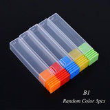 Belleza completa 20 ranuras Caja de almacenamiento Para Nail Drill Bit Holder Contenedor Caso Exhibición Organizador Acrílico Manicura Herramienta CHA35-1