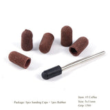 Multi-tamaño eléctrico del clavo Broca Bandas de lijado Caps 150 Grip Rubber Mandrel Machine Fresa para herramientas de manicura CH721
