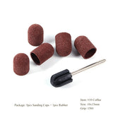 Multi-tamaño eléctrico del clavo Broca Bandas de lijado Caps 150 Grip Rubber Mandrel Machine Fresa para herramientas de manicura CH721