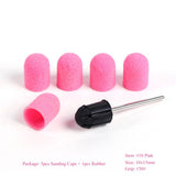 Multi-tamaño eléctrico del clavo Broca Bandas de lijado Caps 150 Grip Rubber Mandrel Machine Fresa para herramientas de manicura CH721