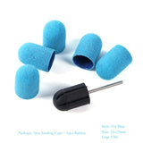 Multi-tamaño eléctrico del clavo Broca Bandas de lijado Caps 150 Grip Rubber Mandrel Machine Fresa para herramientas de manicura CH721