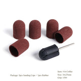 Multi-tamaño eléctrico del clavo Broca Bandas de lijado Caps 150 Grip Rubber Mandrel Machine Fresa para herramientas de manicura CH721